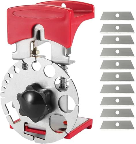 Pinza Spelafili Per Elettricista, Spelafili Manuale Pinza Spelafili Manuale In Rame,Macchina Spelafili Manuale, con 10 Lama Adatta a Fili di Diverso Diametro Per La Spelatura Di Cavi Piatti E Tondi