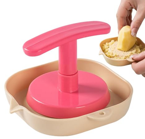 Masher Aglio Grinder Aglio - Utensile di macinazione da cucina - Taglierina per verdure a molo di cottura per grattugie di carota Manuale multifunzionale portatile per noci preparazione per prova