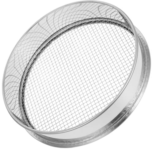 YARNOW Tamiz De Malla para Tierra De Jardín Acero Inoxidable Herramienta De Tamizado para Exteriores Separador De Rocas y Tierra