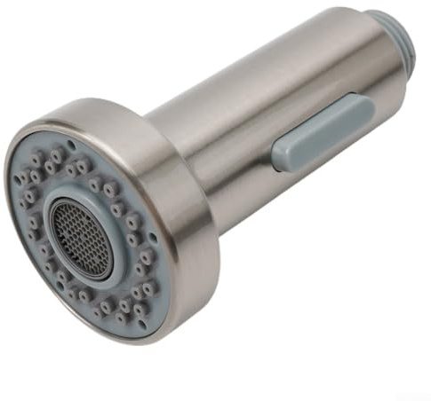 Küchenarmatur-Sprühkopf, 2 Funktionen, Küchenarmatur, Sprühkopf, Ersatzteil, Spritzwasser-Duschkopf, für Küche ausziehbarer Wasserhahn und Badezimmer-Mischbatterie (gebürstet)