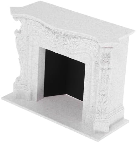 Cabilock Miniatures Simulées Mini Fausse Cheminée Décor De Maison De Poupée Miniature Meubles De Maison De Poupée Cheminée De Simulation Mini Meuble Jouet