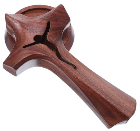 MOTHNUR Cruz de Madera Religiosa para Mesa Decoración para Bautizos Comuniones y Proyectos DIY y Multifuncional