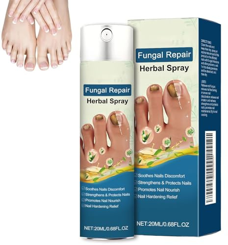 Spray alle erbe per la riparazione dei funghi, Spray lenitivi per unghie, Rinforzante per unghie danneggiate, Trattamento efficace per la riparazione delle unghie (1 Pcs)