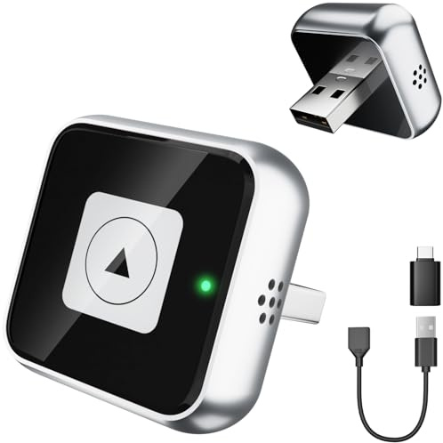 ELECGO Adaptador inalámbrico 2 en 1 para CarPlay y Android Auto