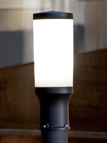 Sovil Testapalo Cactus, Nero Opaco, Alluminio Pressofuso, E27, IP65, per Esterni, 266mm x Ø90mm