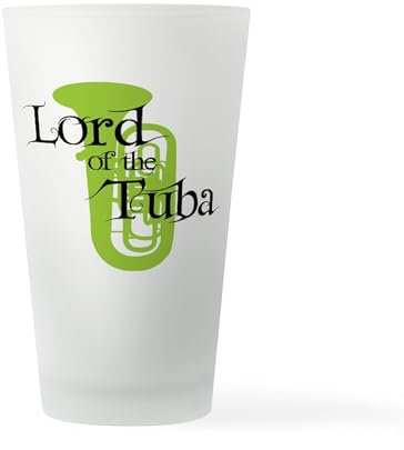 CafePress Lord of The Tuba Pint Glass Pint Glass, 16 oz. Drinking Glass