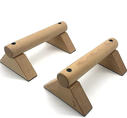 XININ 2 Stück Holz Push Up Bars Mini Barren Griff Für Männer Frauen Fitnessstudio Heim Push Up Ständer Krafttrainingsgeräte