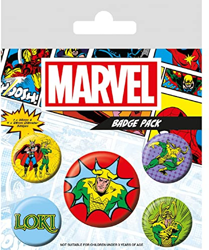 Pyramid International Badge Pack, mehrfarbig, Einheitsgröße