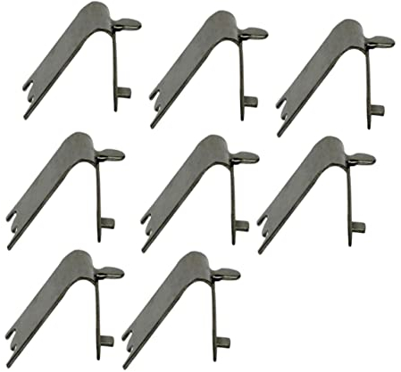 VILLFUL 8pc Freezer Cooler Shelf Support Clips Clips for Refrigerator Fridge Door Shelf Stainless Steel