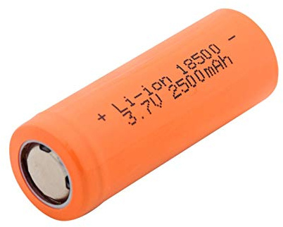 Lot de 6 batteries lithium-ion 18500 mAh 3,7 V 2500 mAh - Durable pour batterie externe - Réserve de puissance pour petits appareils