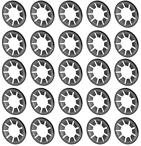 QUARKZMAN M20 x 40mm Interne Dent Étoile Serrage Rondelle de Blocage 50PCS | Rondelle Autobloquante Manganèse Acier pour Machines et Équipement