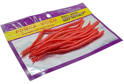 5.1 inch Gummiköder Künstliche Würmer Angeln, Weiche Fisch Köder Kunststoff Angelköder für Süßwasser Hecht Barsch Forelle - 20stk Pack, 3 Farben