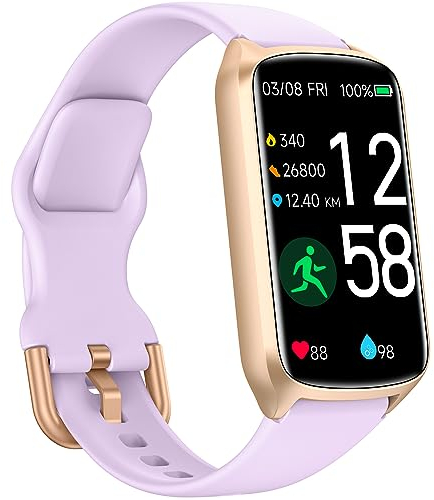 Fitness Tracker Fitnessuhr Damen Herren, bis zu 7 Tage Akkulaufzeit, 20+ Trainningsmodi, SpO2 Tracking, Schlafüberwachung, Herzfrequenzmessung, Schrittzähler, 5ATM Wasserdicht Aktivitätstracker