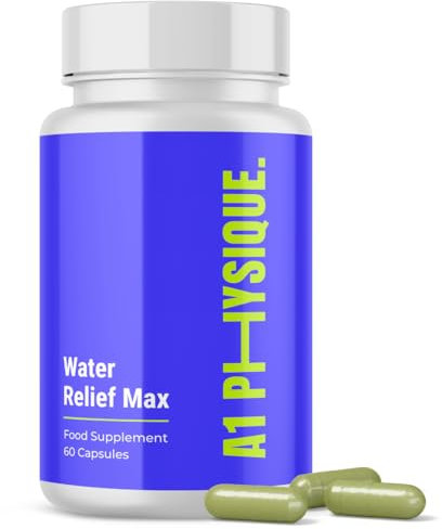 A1 Physique Water Retention Tablets - Natural Water Balance Tablets with Dandelion Leaf Extract & Parsley Leaf for Fast Bloating Relief and Water Retention Remedy