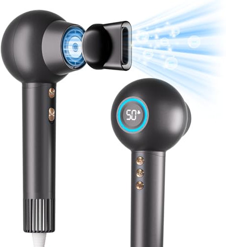 CARER SPARK Ionen Haartrockner geringe Lautstärke Einstellbare Windgeschwindigkeit & Temperatur 50-99°C 200 Millionen Negative Ionen 110.000 U/min Schnelles Trocknen Leichtgewicht