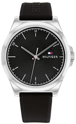 Tommy Hilfiger Analog Quarzuhr für Herren mit Silikon-, Edelstahl, oder Lederarmband