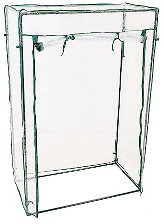 100 X 50 X 150 cm Tomatengewächshaus Kleines Gewächshaus Für Den Außenbereich -Gewächshaus Mit Rolltür Gewächshaus-Ersatzabdeckung Wetterfeste PVC-Abdeckung Pflanzenhaus Für Hof, Balkon