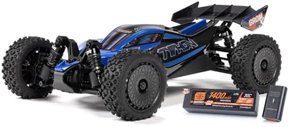 ARRMA RC Car Typhon GROM 4X4 223S BLX BRUSHLESS Small Scale Buggy RTR with DSC, Battery & Charger Included, Blue, ARA2306ST2