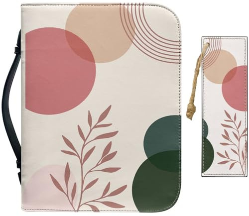 craspire Boho Leder Bibelhülle Mit Lesezeichen Für Die Böhmische Kirche Bibelhülle Große wasserdichte Tasche Tragetasche Für Buchhülle Reißverschluss Schützende Tragetasche Christliche Geschenke
