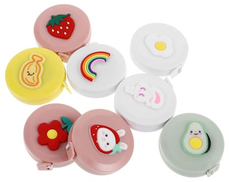 CORHAD 8stücke Teiliges Junge Mädchen Maßband Flexibles Einziehbares Schneidermaßband Für Körpermessungen Für Schüler Und Mit Bunten Cartoon-motiven