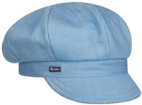 Lipodo Denim Ballonmütze Damen Made in Italy Stoffmütze Newsboy Cap Sommer