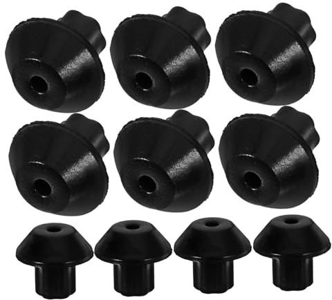NUOBESTY 2sets Rubber Feet for Gas Stove Grate Replacement Non Slip Support for Cooktops Easy Installation Rubber Feet for Stability Essential Gas Range Accessories 16pcs*2