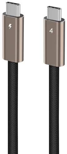 Ubluker USB C auf USB C Kabel 40Gbps 0.3M, USB4 Kabel 24PIN Thunderbolt 4