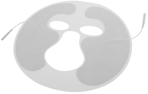Gatuida Almohadillas Autoadhesivas de Electrodo para Fisioterapia Facial, Accesorio de Masaje Portátil de Tela No Tejida de Color Claro, Reutilizable para Uso Hogar