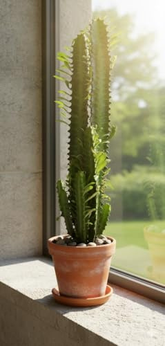 Euphorbia Trigona 40cm hoch- Afrikanischer Milchbaum,Sukkulente, 12cm Topf
