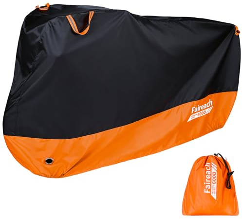 Waterproof 600D Bike Cover For Outside Storage, Outdoor Bicycle Ebike Cover | Bike Cover For 1 Bike, Anti-Rain, Snow, Dust, Uv, Lock Hole, Storage Bag For Mountain, Electric Bike, Road/Heavy-Duty Bike