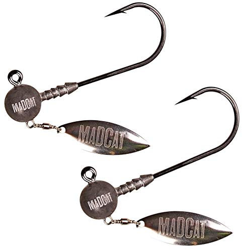 Madcat Jighead with Blade Gr. 12/0-2 Jigköpfe mit Spinnerblatt, Gewicht:40g