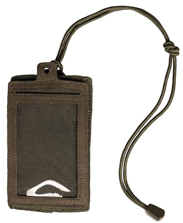 Mil-Tec ID Card Case Ausweishülle • Taktischer Ausweishalter • MOLLE-kompatible Ausweistasche mit Sichtfenster, Klett, Lanyard, Gürtelschlaufe • Kartenetui für Dienstausweis, Fahrkarte