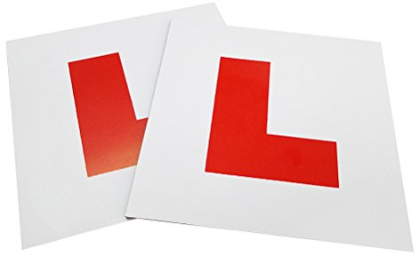 VORCOOL 2 pieces magnetic learner L plates motorcycle car sticker magnetic L plates learning driver plates