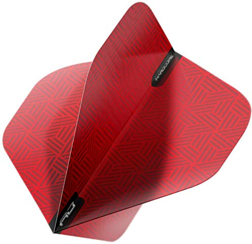 Hardcore XT Red Patterned Extra Thick Standard Dart Flights - 4 sets Per Pack (12 Dart Flights in total)