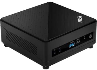 MSI Cubi 5 10M-033EU Mini PC CPU Intel Core i3-10110U (2.10 GHz), RAM 8 GB (1x 8GB DDR4 2666 MHz), SSD M.2 256 GB, HDMI, DP, WIFI, VESA, Windows 10 Home
