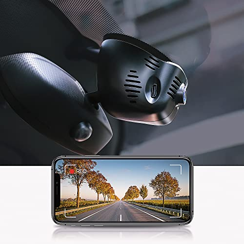 Fitcamx Dashcam Lämplig för Mini Electric Countryman Clubman Convertible Plug-in Hybrid 5-DOOR/3-DOOR Hatch (Model C), 4K Bilkamera WiFi, 2160P UHD-video, mörkerseende, G-sensor, med 64GB kort