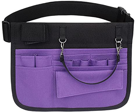 F Fityle Marsupio medico regolabile con cinturo per infermiera (strumenti non inclusi) per forniture per infermiere, viola