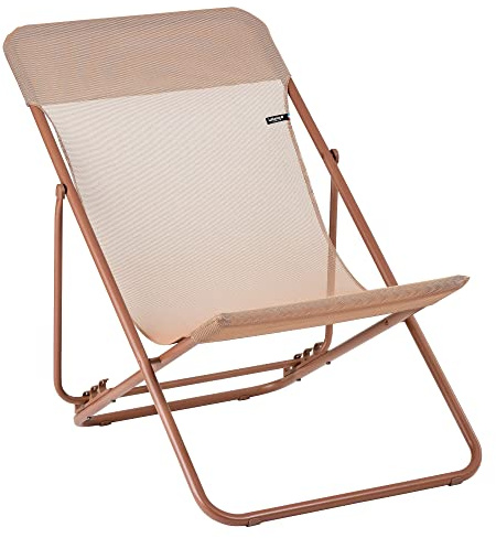 Lafuma MOBILIER - Mehrpositions-Klapp-Liegestuhl : Breite 58 cm - Maxi Transat - Batyline® Iso - Orange Canyon LFM5170_9875-5 Jahre Garantie