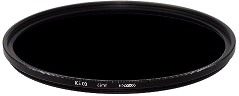 ICE CO 62mm ND100000 MC Optical Glass Filter Neutral Density 16.5 Stop ND 100000