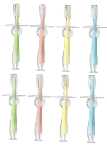 TOVINANNA 2 Sets Silikon-zahnbürste für Babys Erste Zahnbürste Weiche Bürste für Kinder Kleinkind-zahnbürste Baby-trainingsbürste 4 Stück