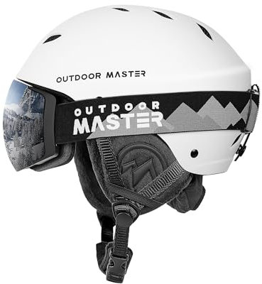 OutdoorMaster Skihelm Set,Kelvin Skihelm mit Skibrille PRO - Snowboard Helm Set für Männer, Frauen & Jugend