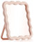 HINGTAI Miroir Coiffeuse,Accessoires De Bureau Roses, Miroir Pliable Portable pour Bureau, Accessoires De Bureau Mignons, Miroir De Table, Miroir De Voyage pour Femme, à Suspendre