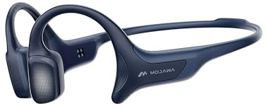 mojawa HaptiFit Terra Smart Bone Conduction Sports Headphones, Open-Ear, 32GB MP3, IP68 Waterproof, Noise-Cancelling Mic, Heart Rate Monitoring, Exercise Data Recording– for Swimming, Running & More