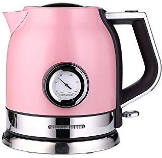 KXQYIKYI Hervidor eléctrico de Acero Inoxidable de 1,8 l para el hogar con medidor de Control de Temperatura del Agua Tetera de Calentamiento rápido (Color: D) esperanzado