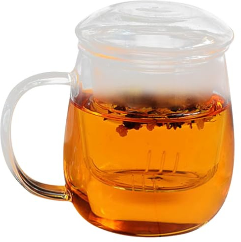 PRETYZOOM Juego De Tazas De De Cristal Taza Transparente Tetera De Vidrio Práctica y