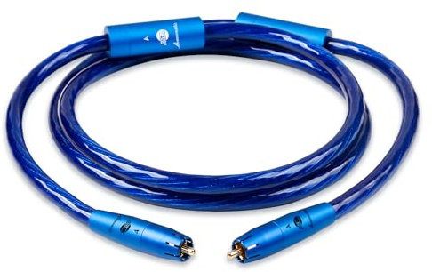 BOAACOUSTIC Câble RCA Subwoofer pour caisson de basses Hi-End S-OCC 75 Ohm RCA S/PDIF Câble audio coaxial numérique pour caisson de basses, récepteur AV, amplificateur, home cinéma, 1 m