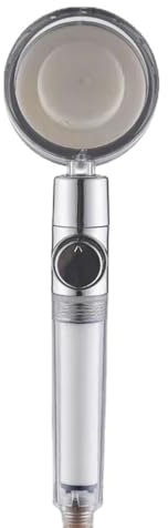 AMSLSIU Cabezal de ducha ABS LED antioxidante Tipo de mano Rociador de presión giratorio de 360 grados Ducha de mano Cabezal de ducha de baño