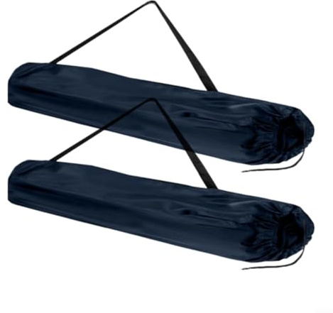 Sandyseptember Juego de bolsas de almacenamiento para sillas de camping con correa ajustable para el hombro, funda de transporte portátil para sillas plegables al aire libre (cian-azul)