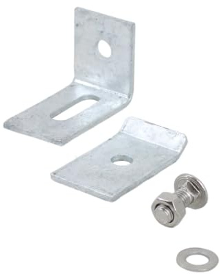 Galaflor Wandhalter (Verzinkt, Metall), Maße: 70x50 mm, Zaunhalter, ideal zum Befestigen von Doppelstabmatten an Hauswänden (1)