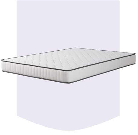 Lourini® Colchón 135x190 cm Enrollable Ergosoft Core. Colchón Matrimonio, Espuma de Alta Densidad, Firmeza Media, Transpirable, Tejido Stretch Suave, Fabricación Portuguesa